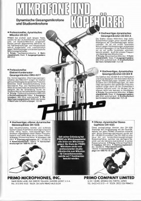 Primo Mikrofone und Kopfhörer (1978).jpg